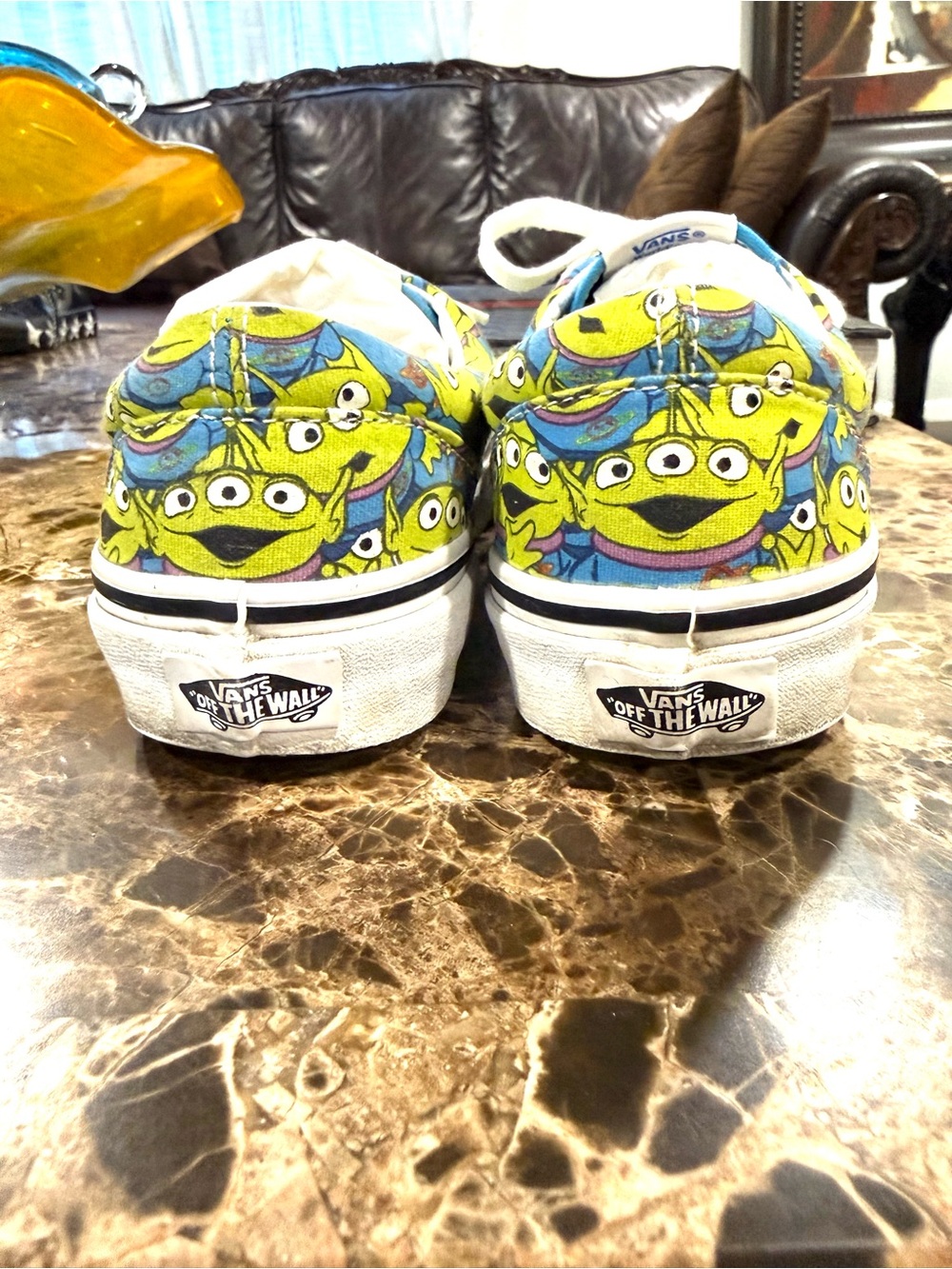 ‼️RARE‼️VansXDisney Pixar TOY STORY Aliens Glow-In-The-Dark Sneakers W 5.5, M 4 - Picture 9 of 13